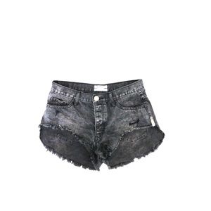One Teaspoon Vintage Black Cut Off Shorts